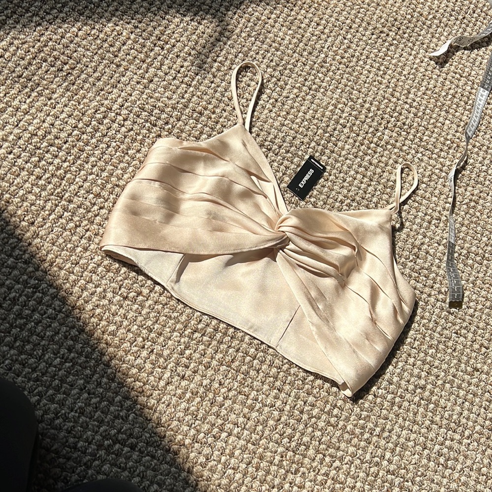 Satin crop top